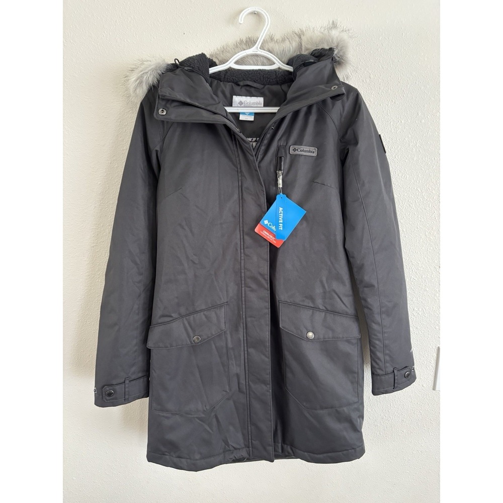 Columbia Suttle Mountain Insulated Long Jacket, Women's XS Black
